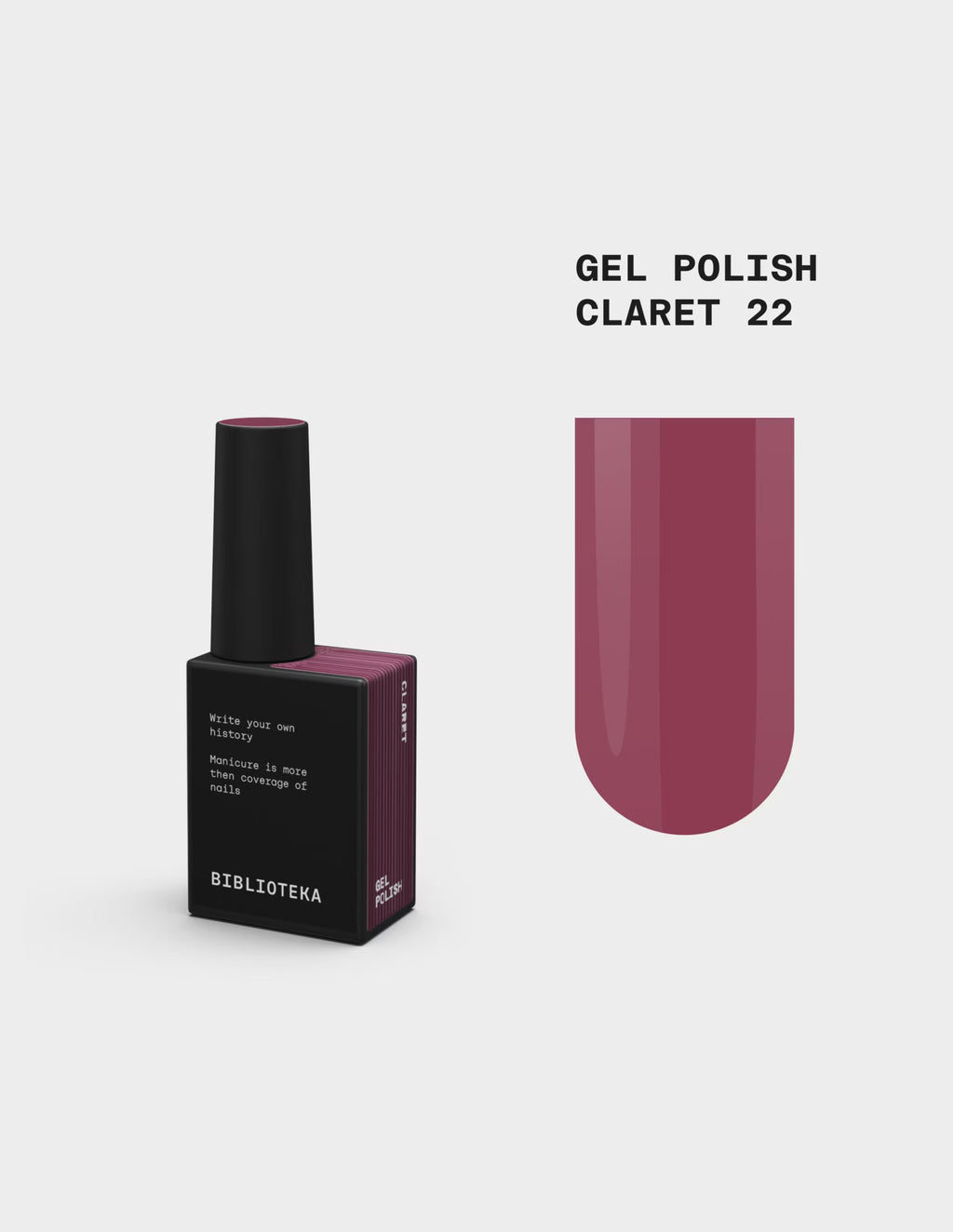 BIBLIOTEKA Gel Polish № 22 Claret, 10 ml