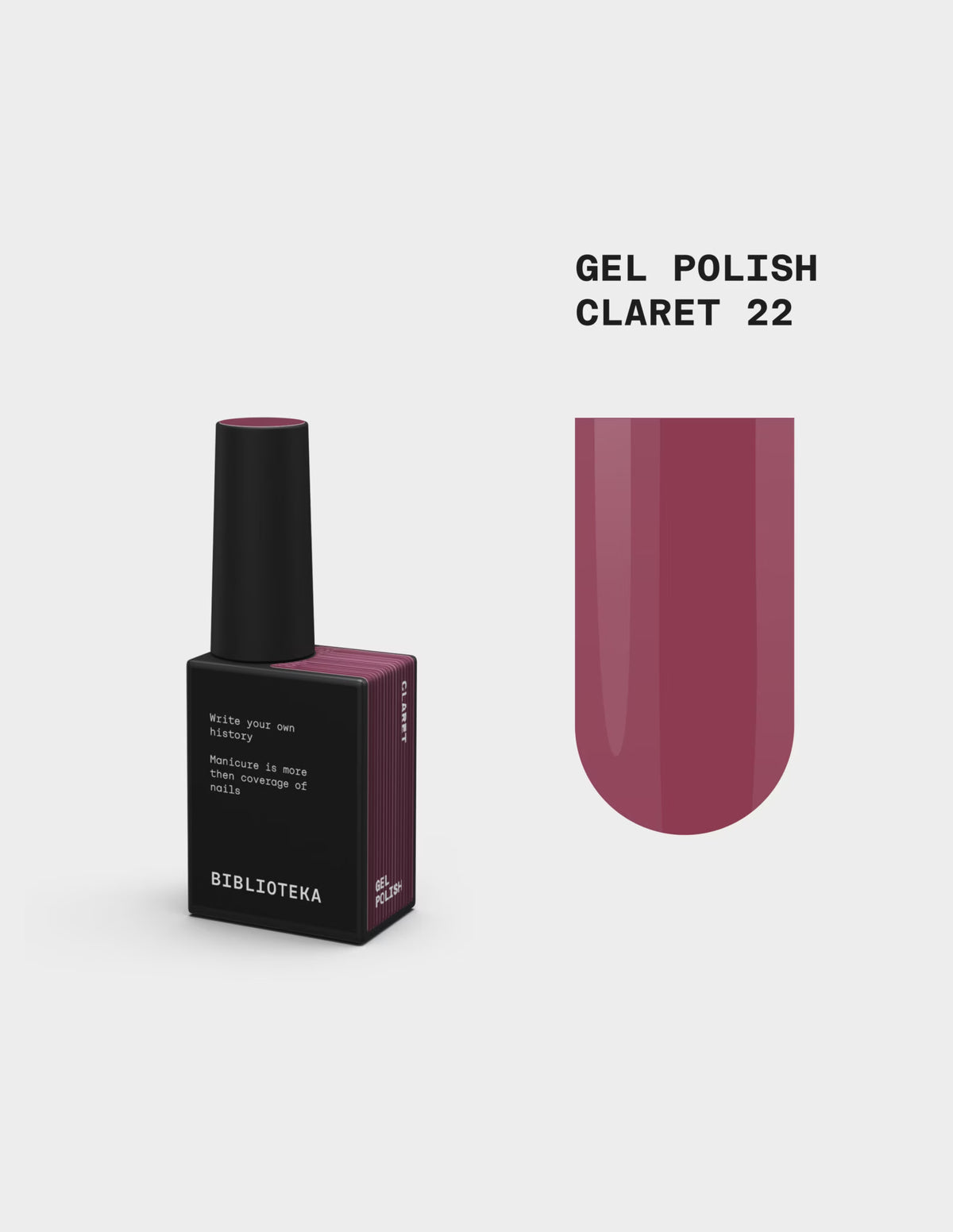 BIBLIOTEKA Gel Polish № 22 Claret, 10 ml