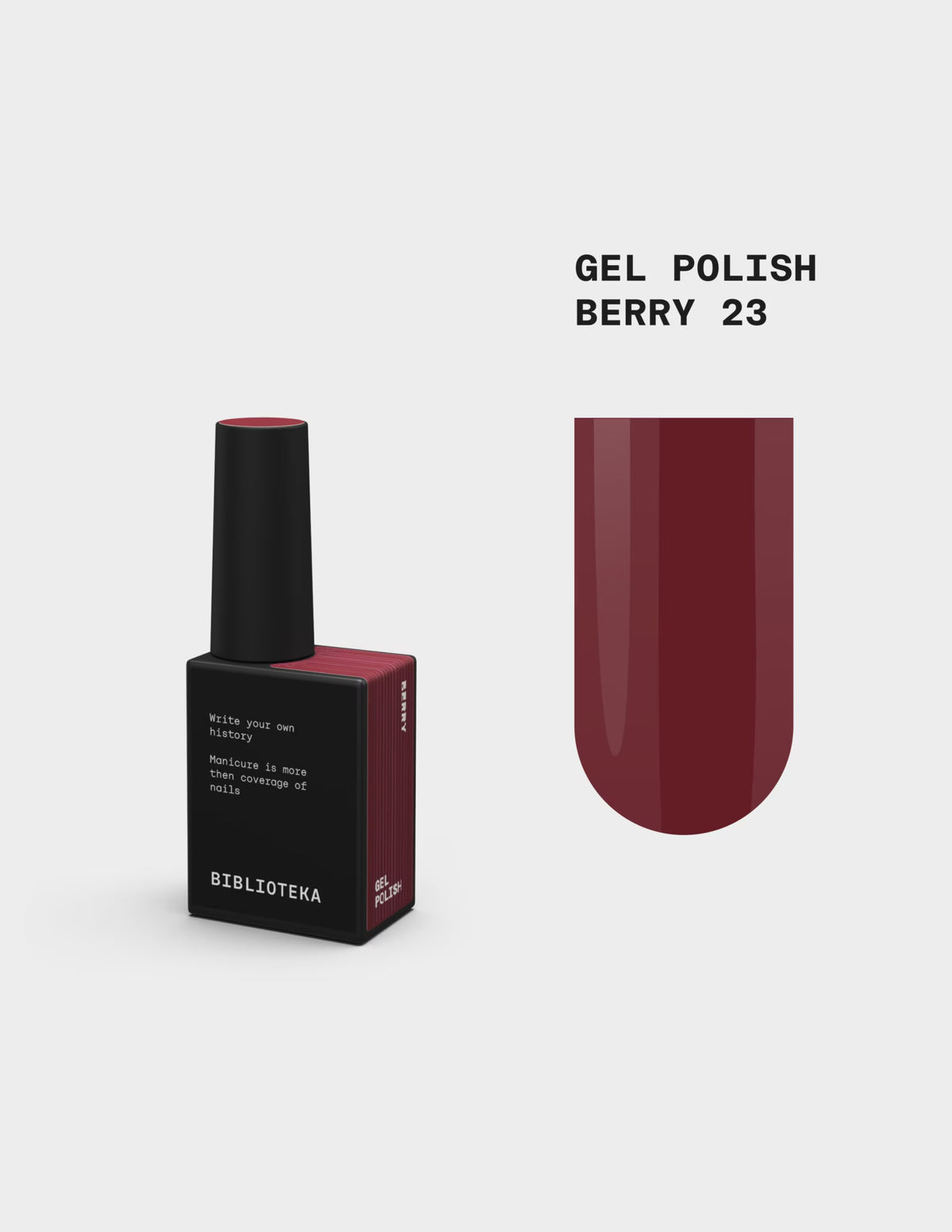 BIBLIOTEKA Gel Polish № 23 Berry, 10 ml
