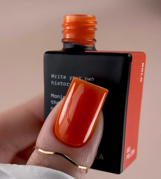 BIBLIOTEKA Gel Polish № 30 Bold – Orange, 10 ml