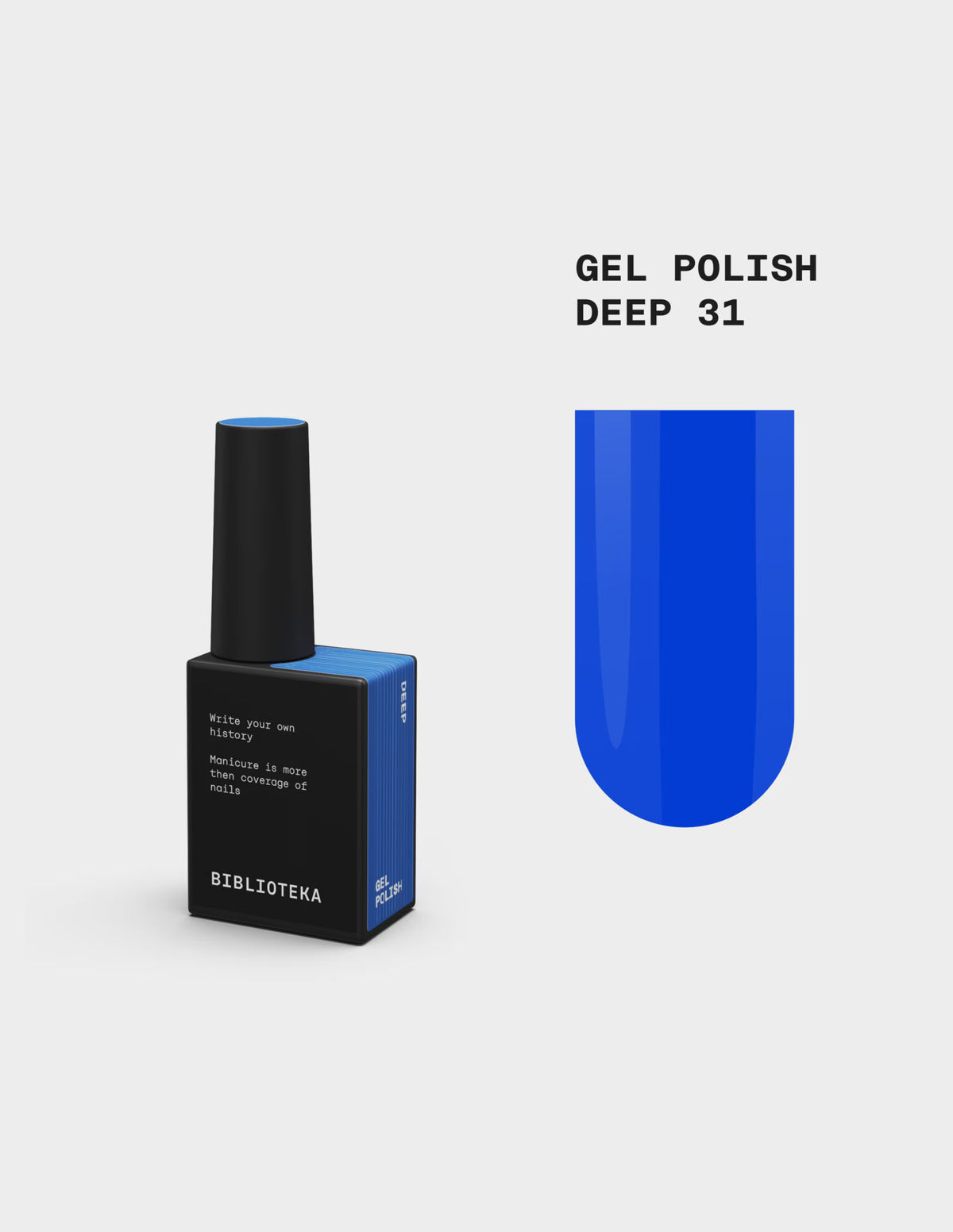 IBLIOTEKA Gel Polish № 31 Deep – Blue, 10 ml