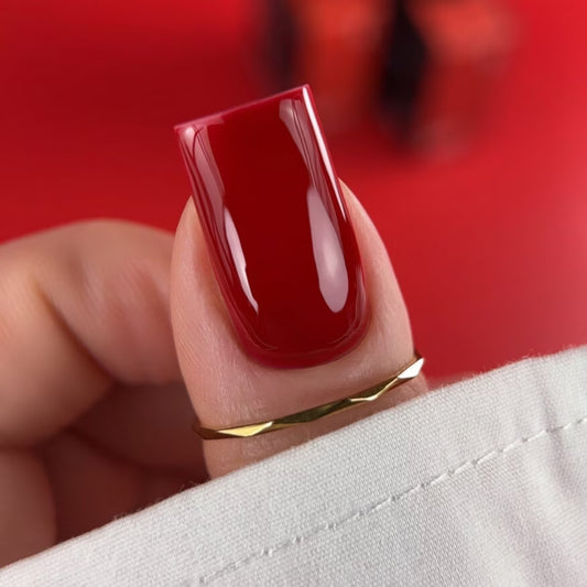 BIBLIOTEKA Gel Polish № 43 Scarlet – Warm rich red, 10 ml
