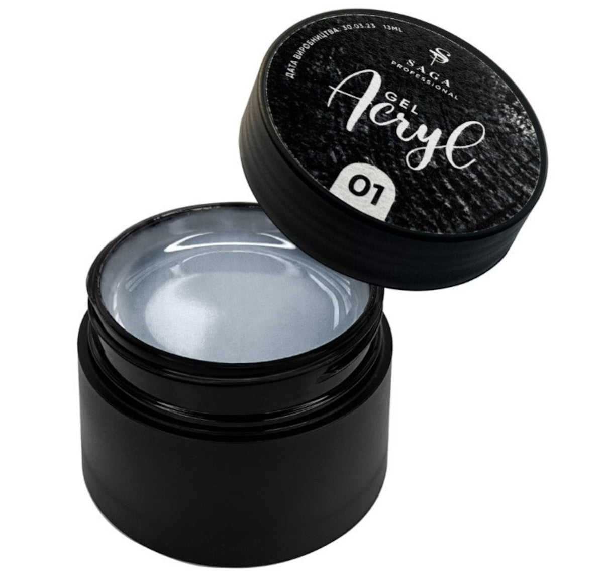 SAGA Acryl Gel No1 (13ml) Clear - All Pro Beauty