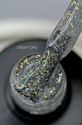 SAGA CRUSH  (transparent with holographic shimmer, cat's eye), 10 ml - No09 - All Pro Beauty