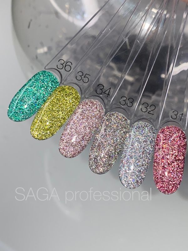 SAGA professional Gel polish Fiery gel 32 , 9 ml - All Pro Beauty