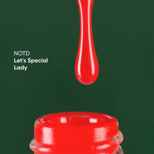 NAILSOFTHEDAY Let's special Lady - deep red gel nail polish covering one layer, 10 ml