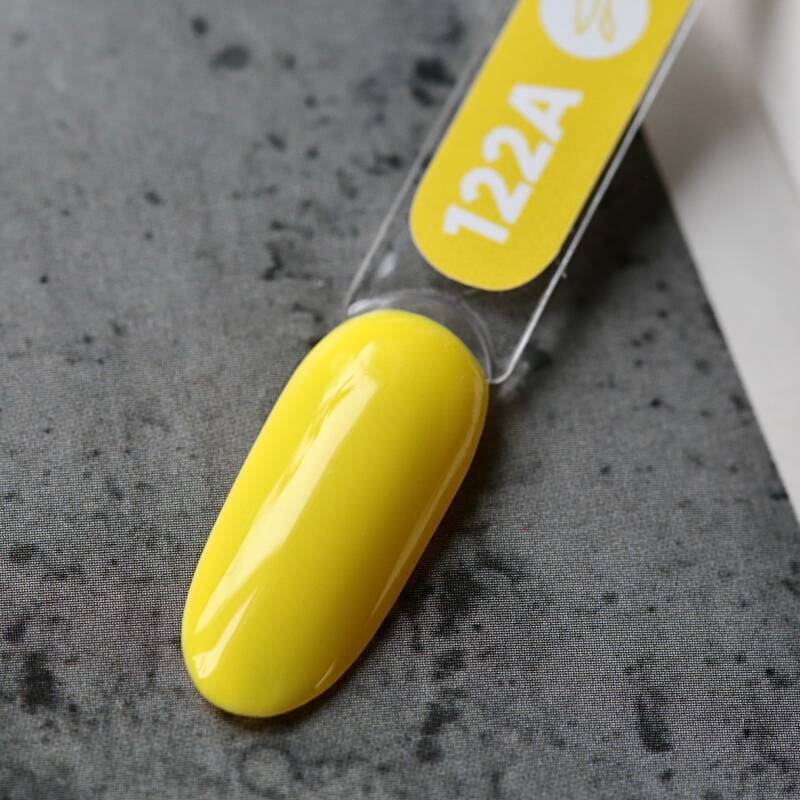 Gel polish Siller No122A/bright yellow/ (8ml) - All Pro Beauty