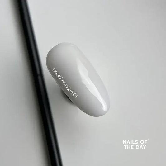 NAILSOFTHEDAY Liquid Acrygel 01 — milky-white liquid acrygel of a new formula for nails, 15 ml