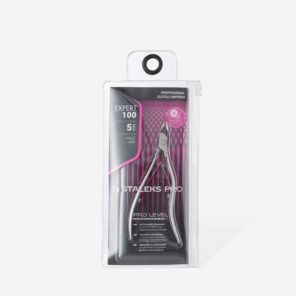 STALEKS Professional cuticle nippers EXPERT 100 5 mm (NE-100-5) - All Pro Beauty