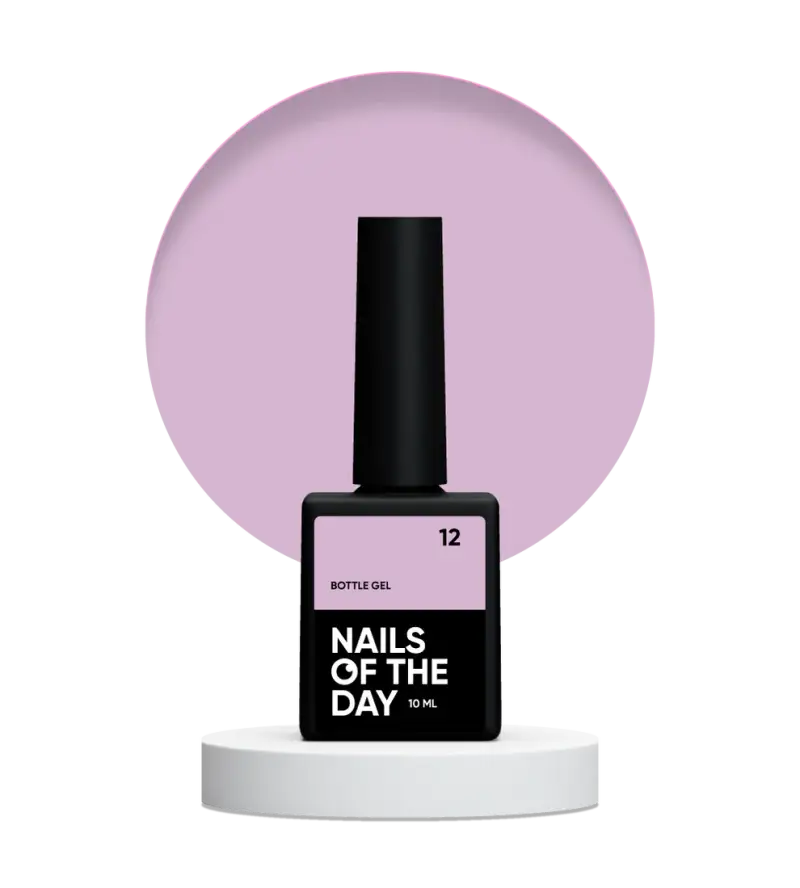 NAILSOFTHEDAY Bottle gel 12 — ultra-strong gel for nails, 10 ml - All Pro Beauty