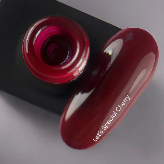 NAILSOFTHEDAY Let's special Cherry — silo-cherry gel polish for nails covering in one layer, 10 ml