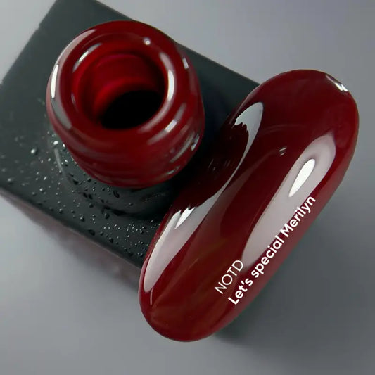 NAILSOFTHEDAY Let's special Marilyn — baked blood gel nail polish covering one layer, 10 ml
