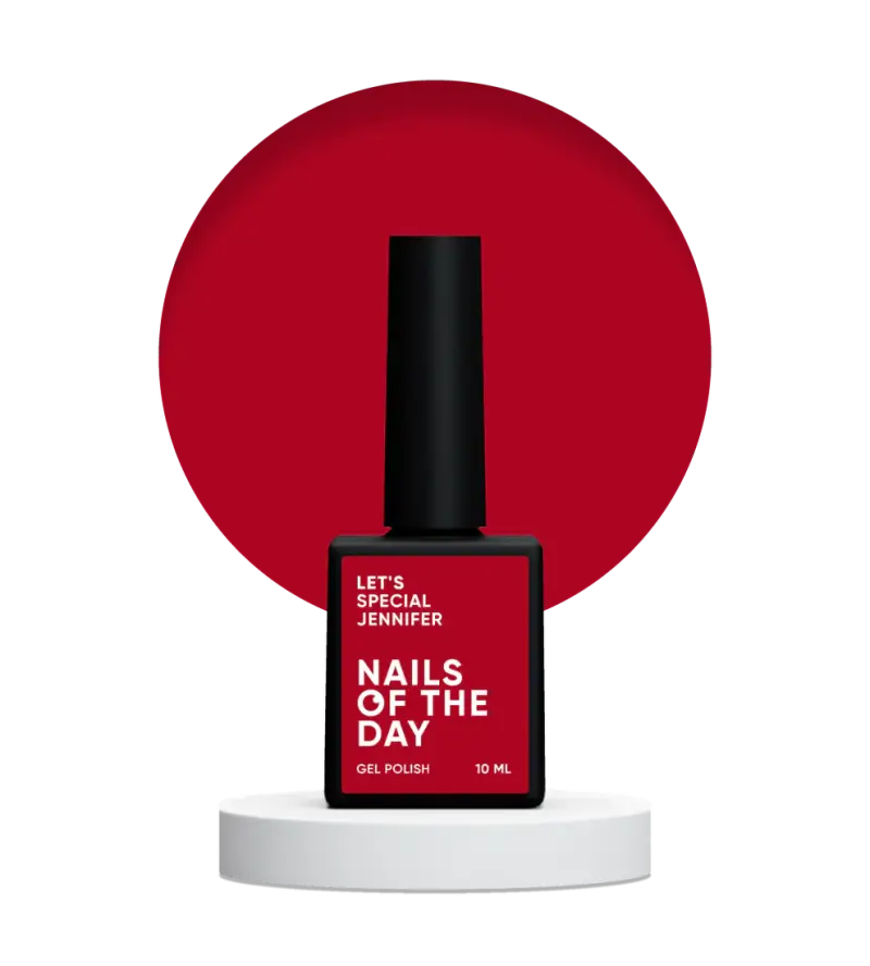 NAILSOFTHEDAY Let's special Jennifer - dark crimson gel nail polish covering one layer, 10 ml