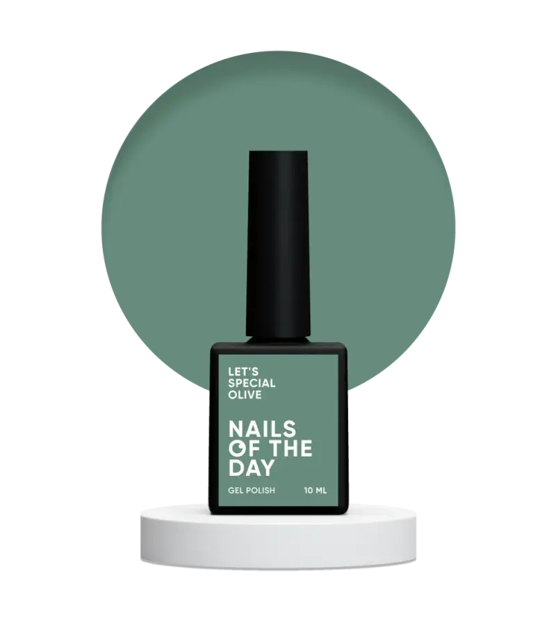 NAILSOFTHEDAY Let's special Olive — cold olive gel polish for nails covering in one layer, 10 ml