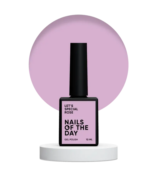 NAILSOFTHEDAY Let's special Rose — dusty pink gel nail polish covering one layer, 10 ml