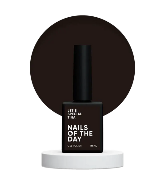 NAILSOFTHEDAY Let's special Tina — warm ripe cherry gel nail polish covering one layer, 10 ml
