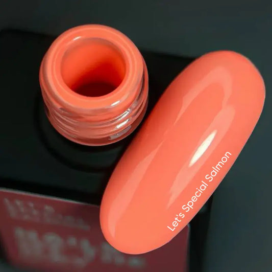 NAILSOFTHEDAY Let's special Salmon — special salmon gel nail polish overlapping in one layer, 10 ml