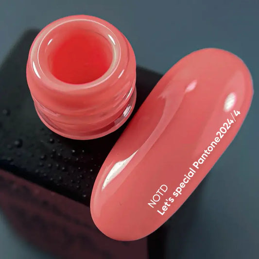 NAILSOFTHEDAY Let's special Pantone2024/4 — peach gel nail polish covering one layer, 10 ml