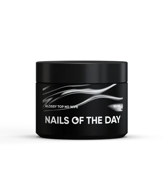 NAILSOFTHEDAY Glossy top no wipe – glossy top without a sticky layer and with UV filters, 30 ml