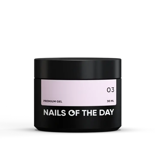 NAILSOFTHEDAY Premium gel 03 — гель для нарощування (молочно-рожева френч), 30 мл