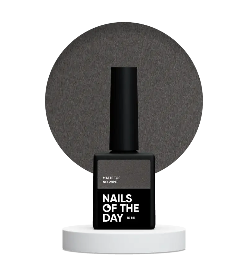 NAILSOFTHEDAY Matte top no wipe – matte top without a sticky layer, with UV filters, 10 ml - All Pro Beauty