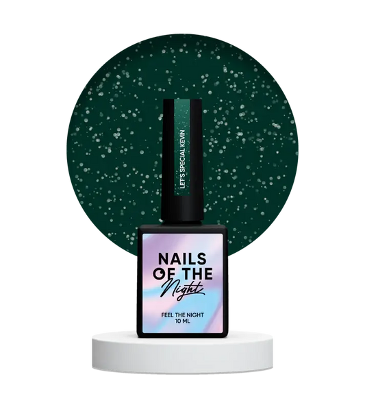 NAILSOFTHENIGHT Let's special Kevin — світловідбиваючі відблиски темно-зелені 10 мл