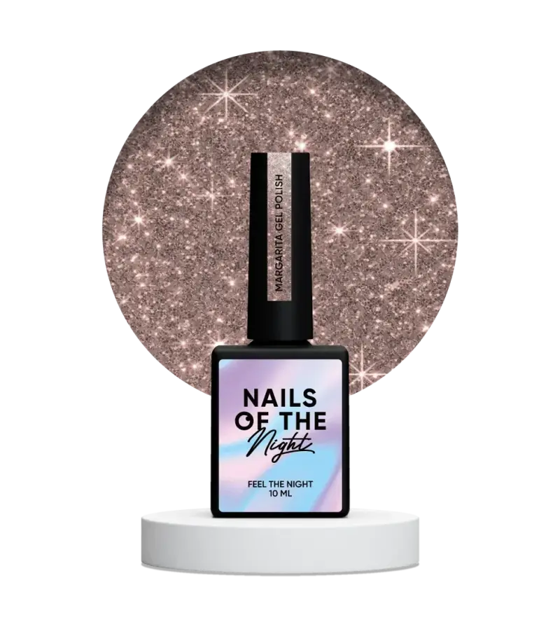 NAILSOFTHENIGHT Margarita gel polish — pink nude reflective gel nail polish, 10 ml