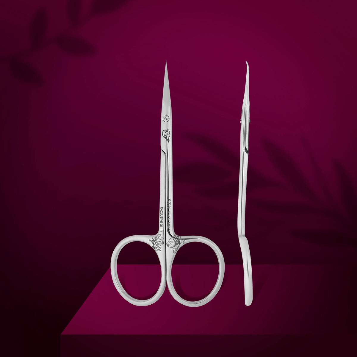 STALEKS Professional cuticle scissors with hook EXCLUSIVE 21 TYPE 1 magnolia(SX-21/1m) - All Pro Beauty