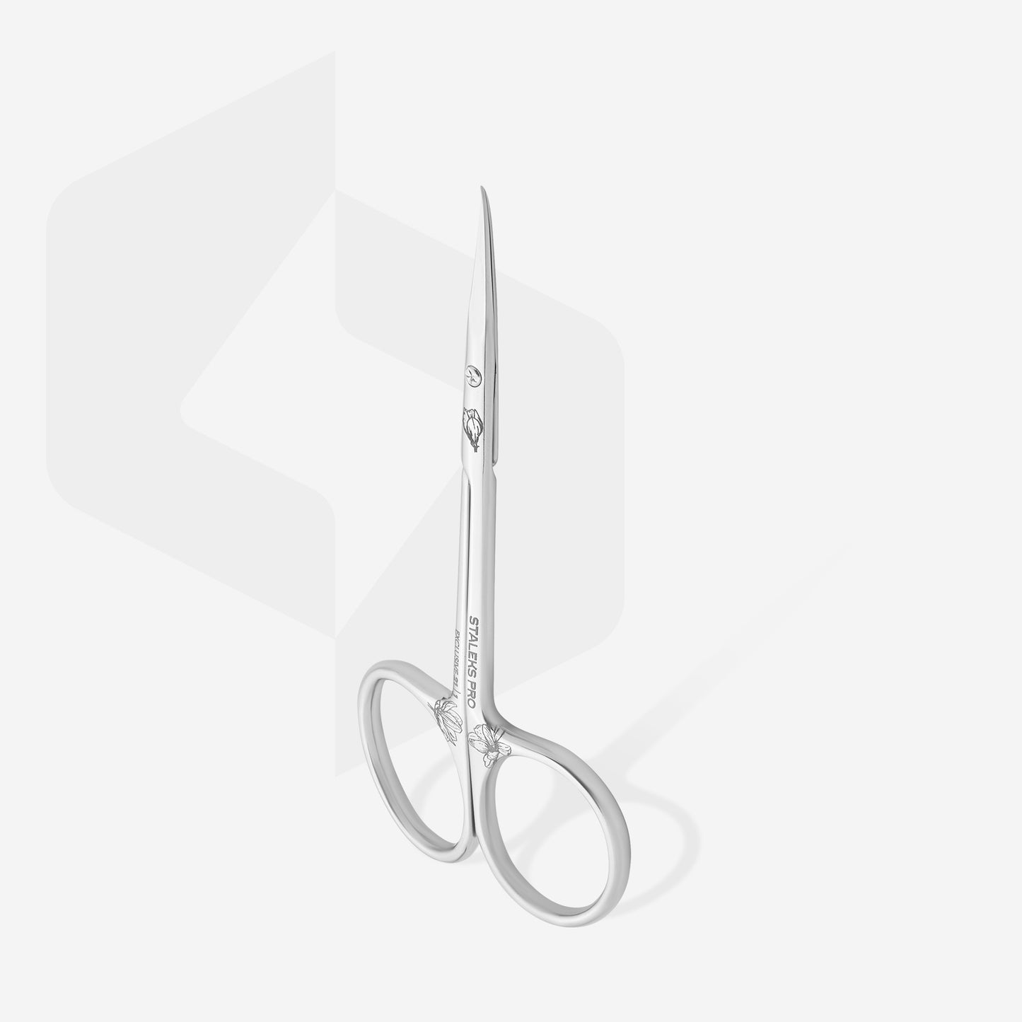 Professional cuticle scissors with hook EXCLUSIVE 21 TYPE 1 magnolia(SX-21/1m)