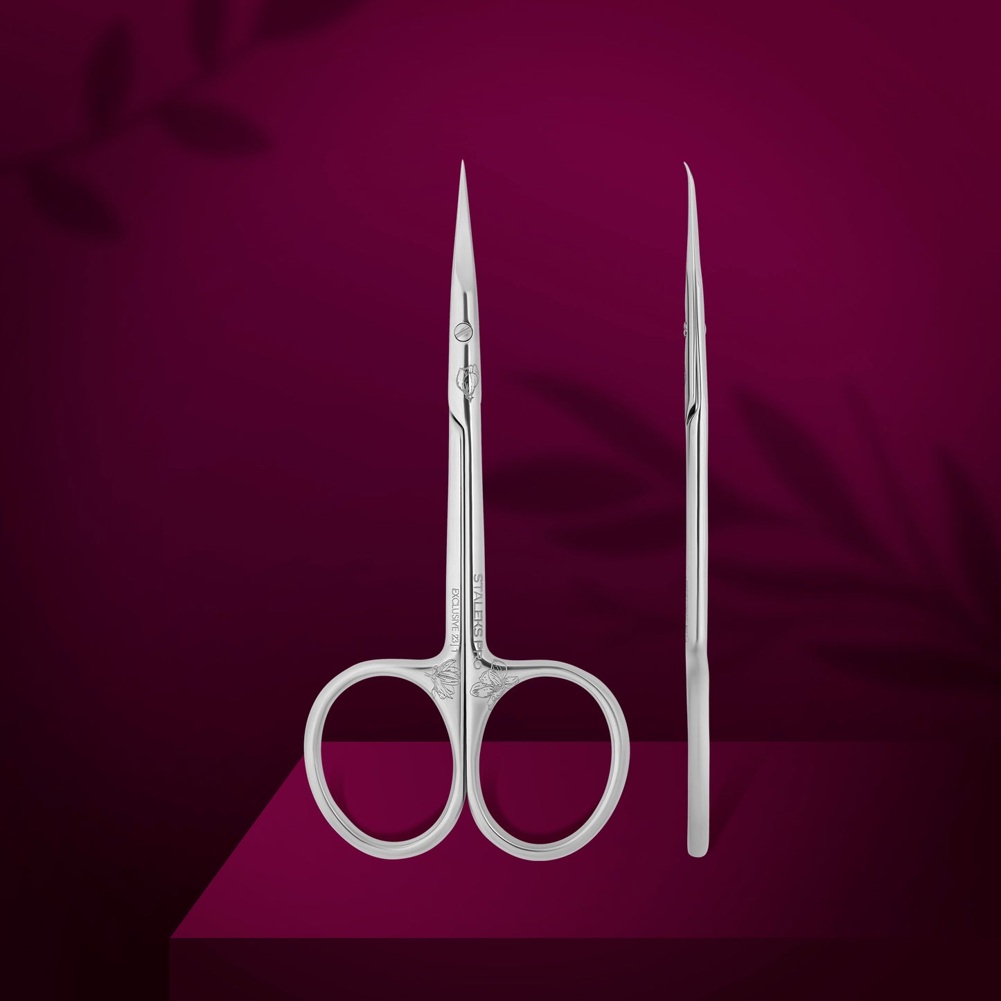Professional cuticle scissors with hook EXCLUSIVE 23 TYPE 1 magnolia (SX-23/1m)