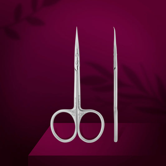 Professional cuticle scissors with hook EXCLUSIVE 23 TYPE 1 magnolia (SX-23/1m)