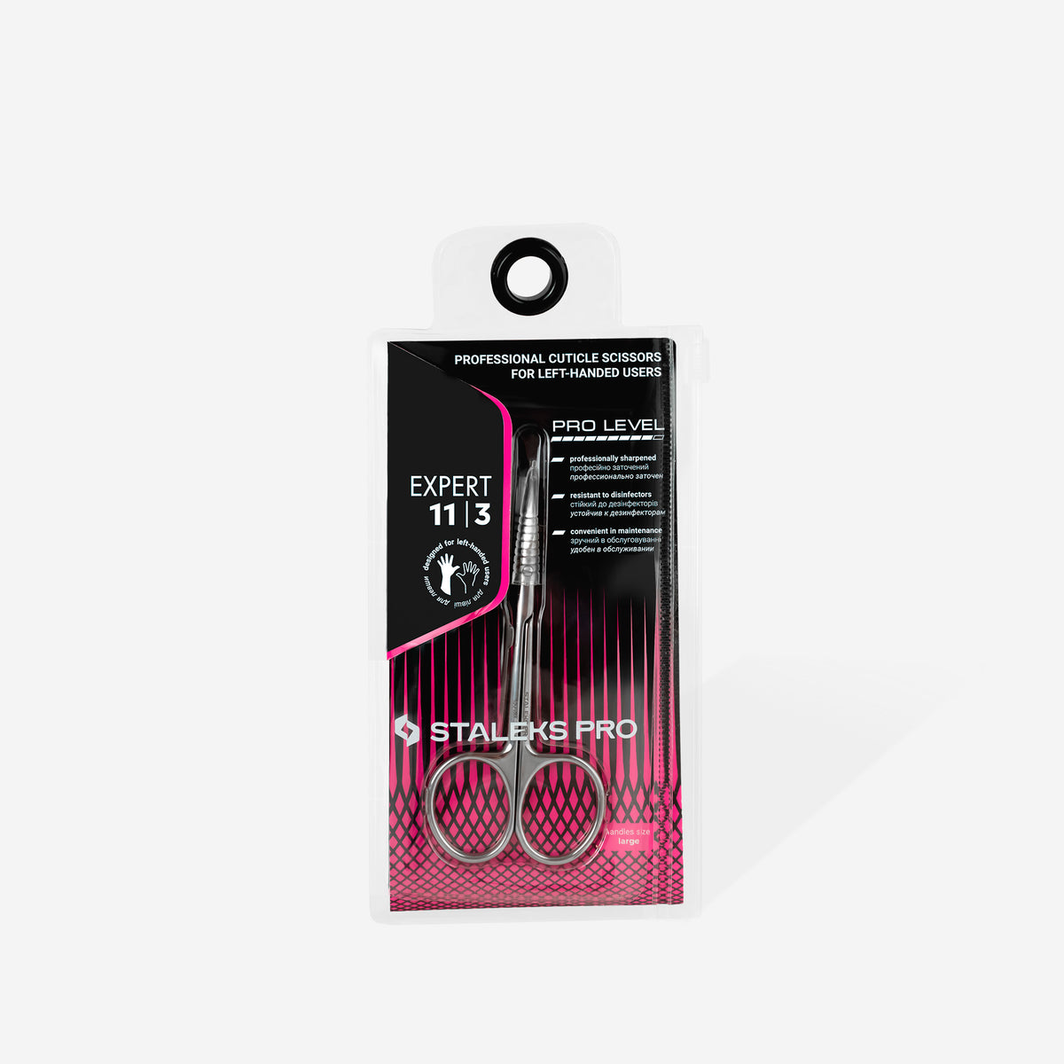 STALEKS Professional cuticle scissors for left-handed users EXPERT 11 TYPE 3 - All Pro Beauty