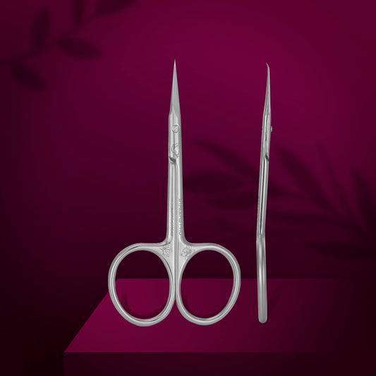 Professional cuticle scissors with hook EXCLUSIVE 21 TYPE 2 magnolia (SX-21/2m)
