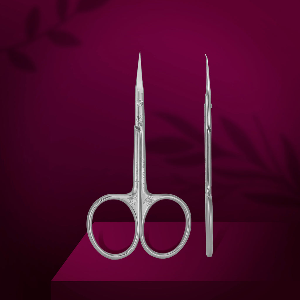 STALEKS  Professional cuticle scissors with hook EXCLUSIVE 23 TYPE 2 magnolia (SX-23/2m) - All Pro Beauty