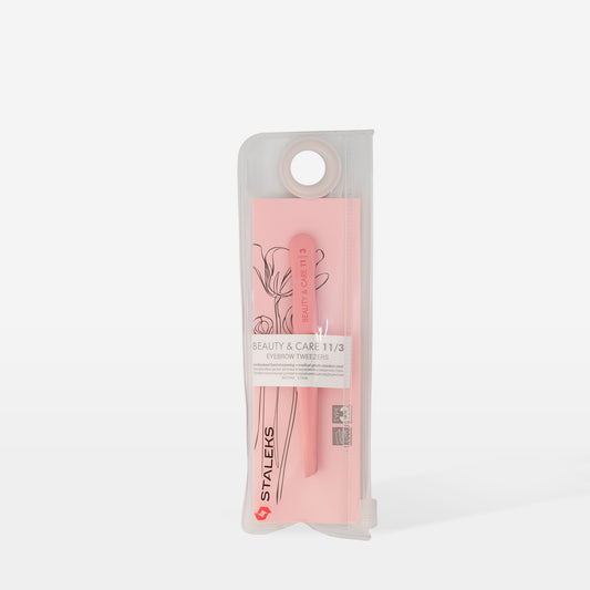 STALEKS Eyebrow tweezers BEAUTY & CARE TBC-11/3 (wide beveled)
