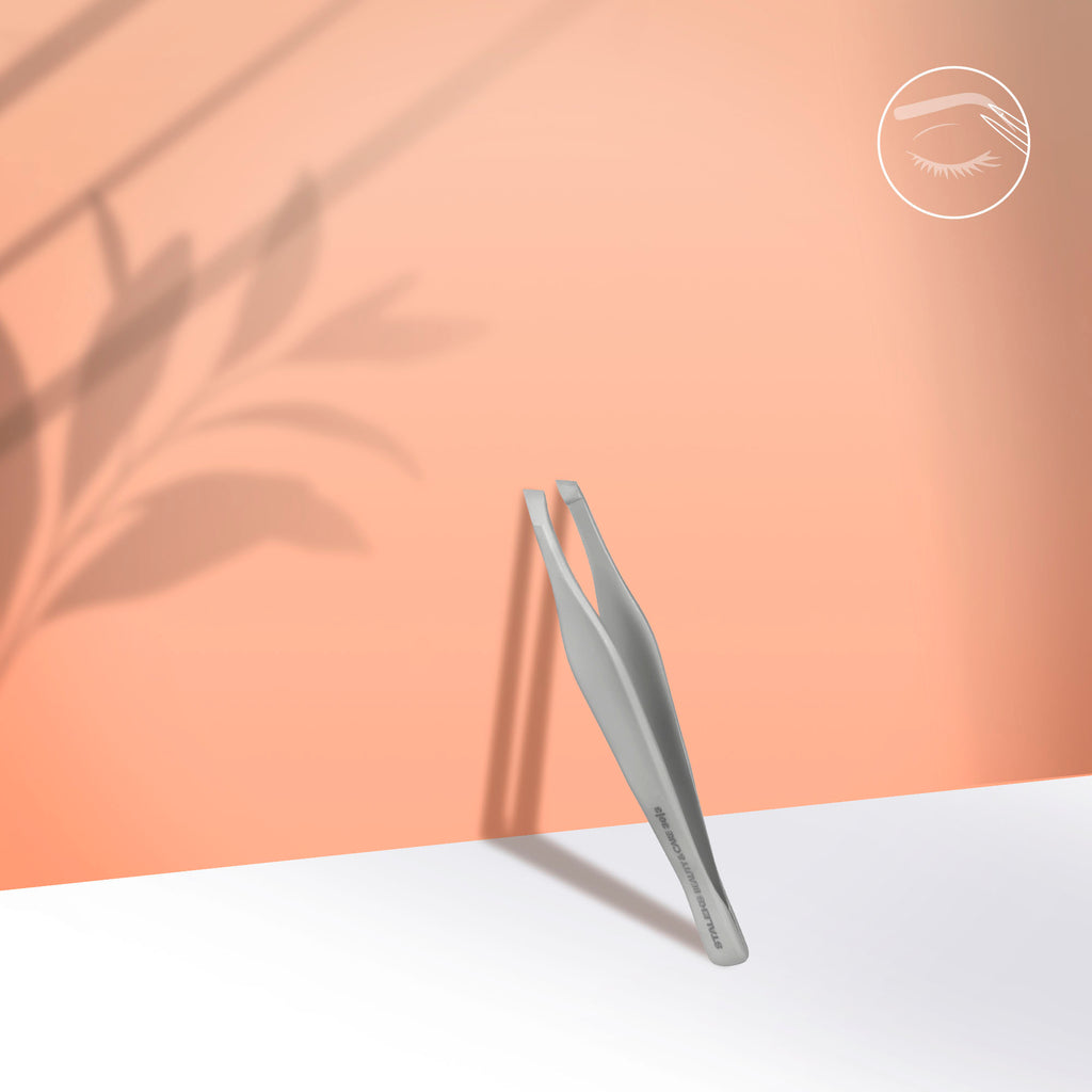 STALEKS  Eyebrow tweezers BEAUTY & CARE TBC-30/3 (wide beveled) - All Pro Beauty