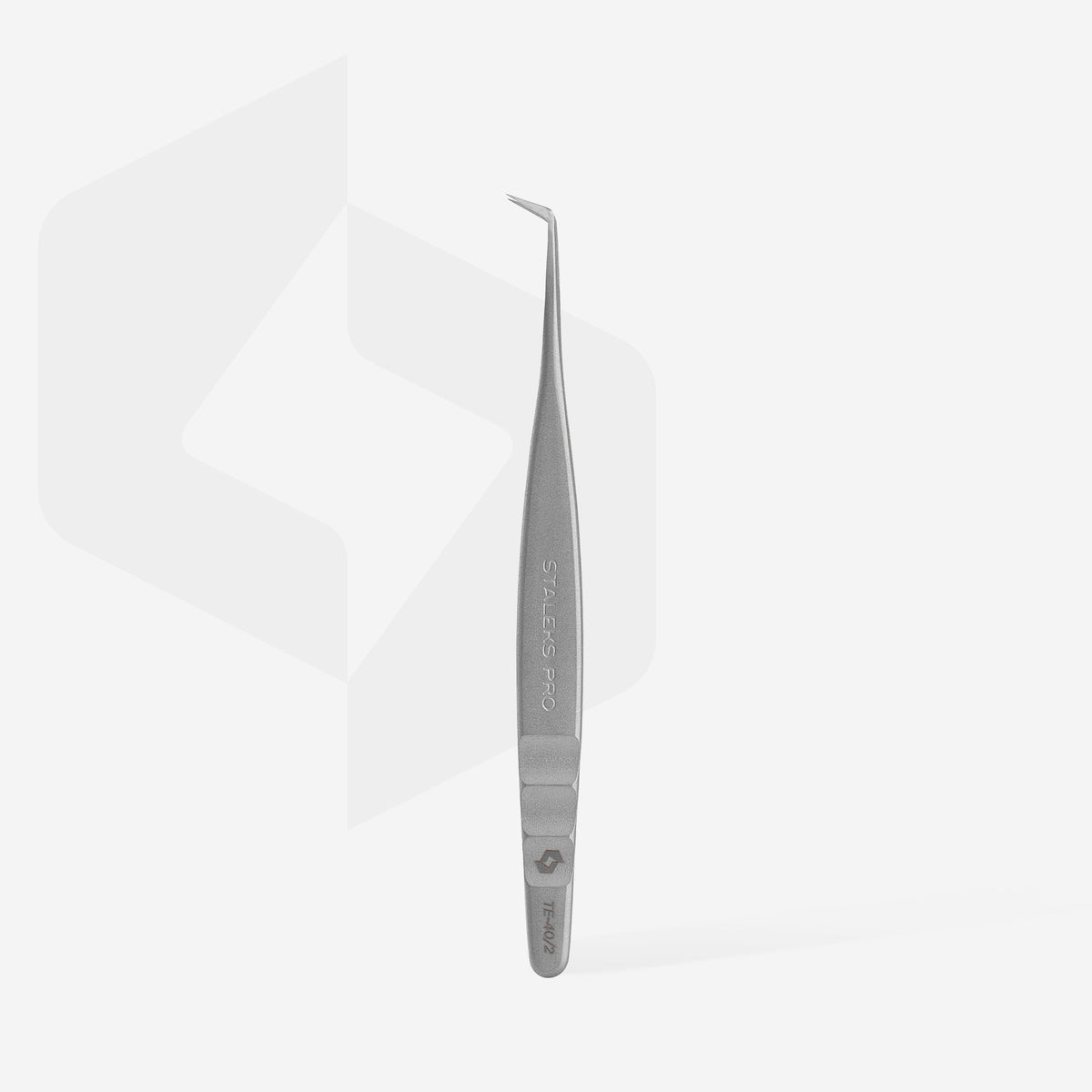 STALEKS  Professional eyelash tweezers EXPERT 40 TYPE 2 (L-shaped, 70′) - All Pro Beauty