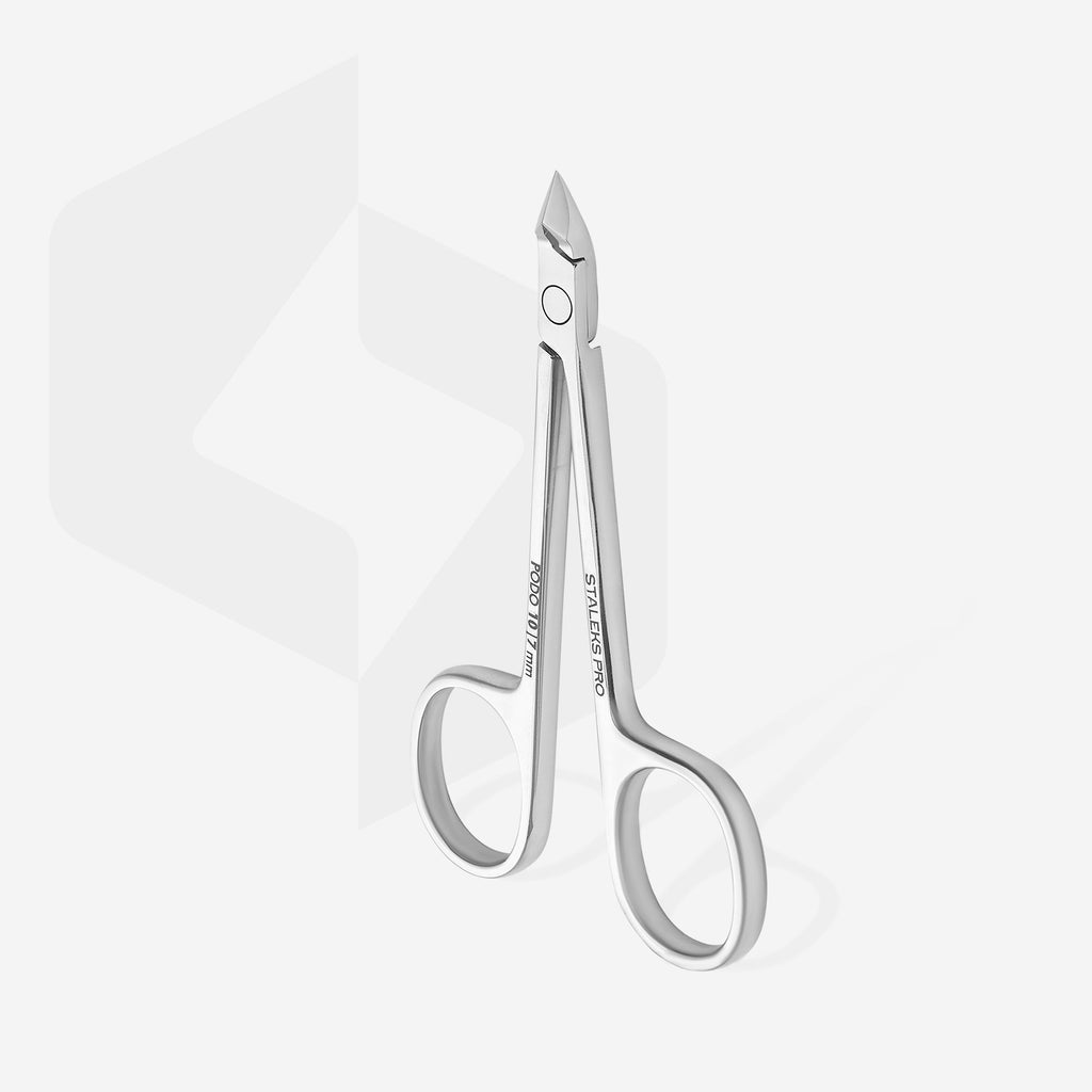 STALEKS Podology scissors style nippers for cuticle and callus PODO 10 7 mm