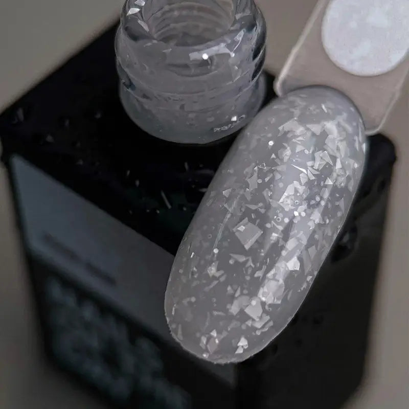 NAILSOFTHEDAY Potal base 14 – gentle milky base with white stylish potal, 10 ml