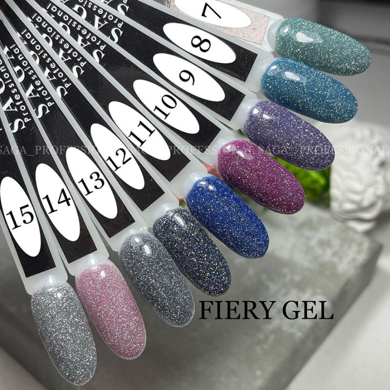 Saga Professional Fiery Gel polish No15 (9ml)