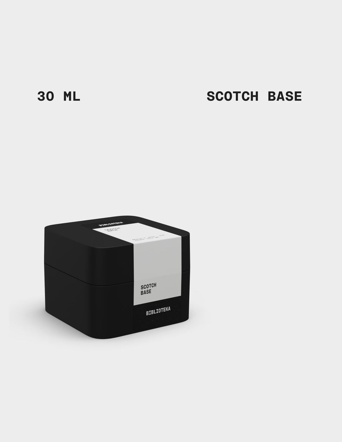 BIBLIOTEKA Scotch Base, 30 ml