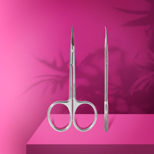 Professional cuticle scissors with hook EXPERT 51 TYPE 3 (SE-51/3)