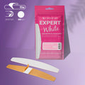 STALEKS Disposable white files for crescent nail file on a soft foam layer EXPERT 40 180 grit (30 pcs) - All Pro Beauty
