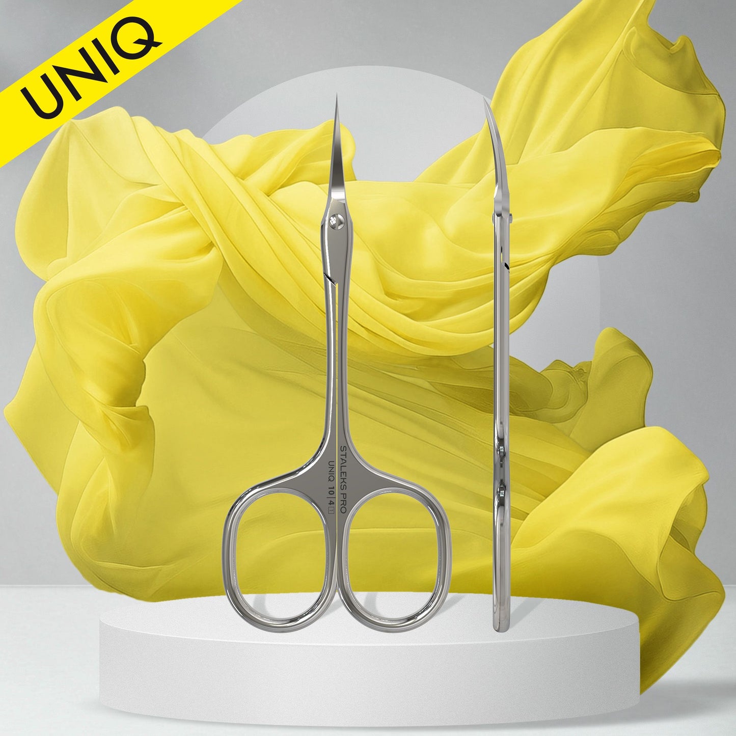STALEKS Professional cuticle scissors Ballerina UNIQ 10 TYPE 4 (SQ-10/4)