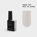 BIBLIOTEKA Gloss Cover TOP № 01 Veil – Semi-transparent milky, 10 ml