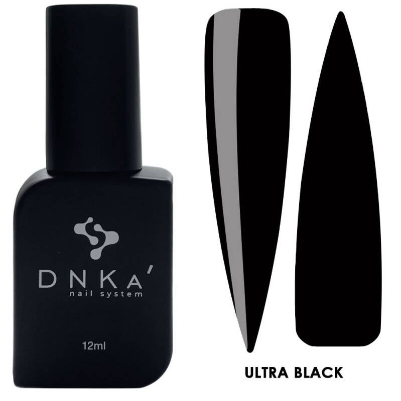 DNKA GEL POLISH Ultra Black (12ml) - All Pro Beauty