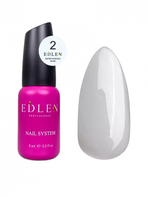 EDLEN NAIL GEL WATER ACRYGEL NUDE 02 (9 мл)